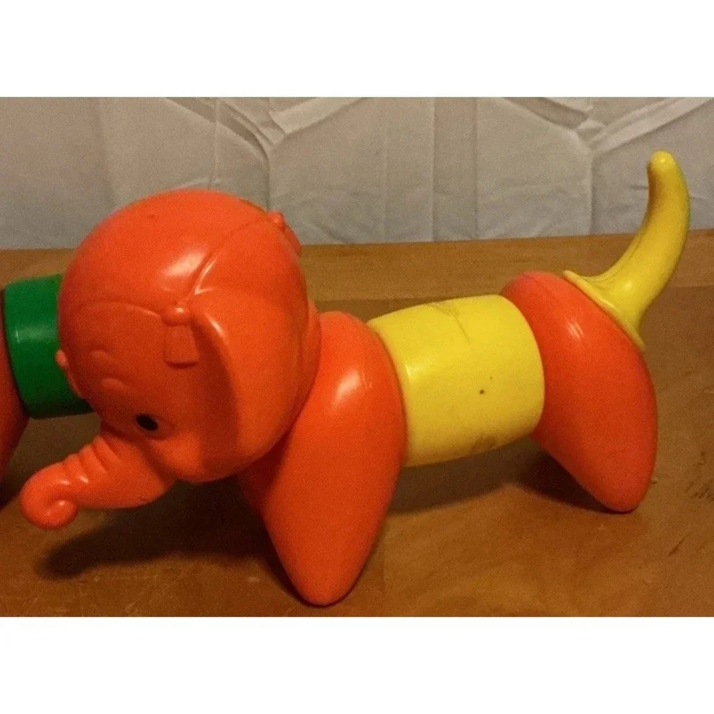 Vintage Tupperware Toy ZOO-IT-YOURSELF Animal Set TupperToy Giraffe Elephant Dog